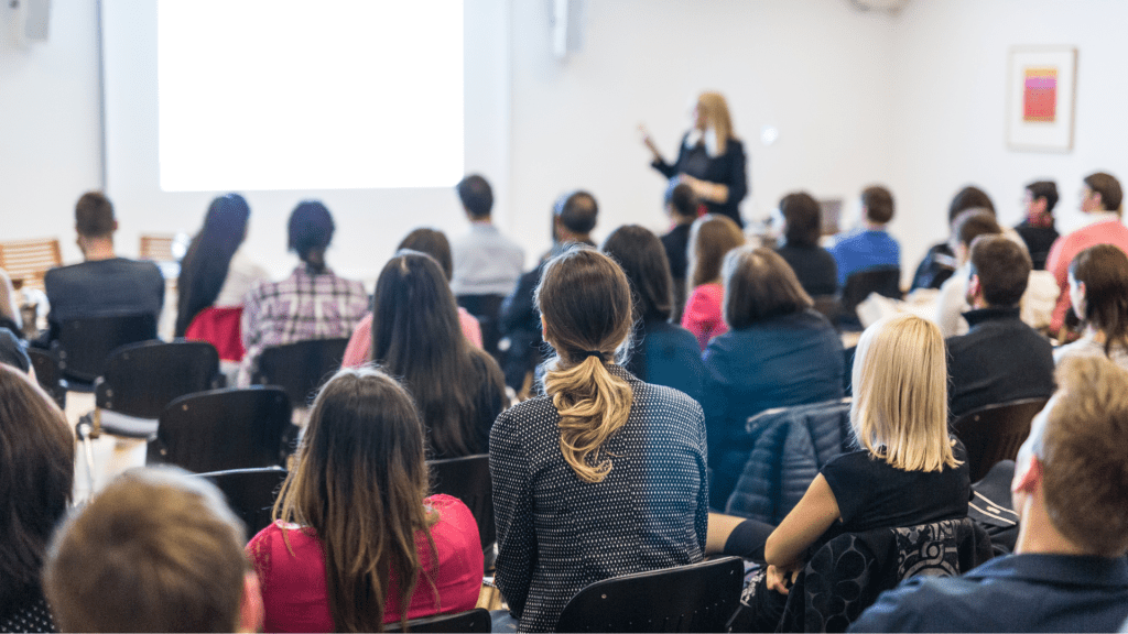 Students in a lecture hall