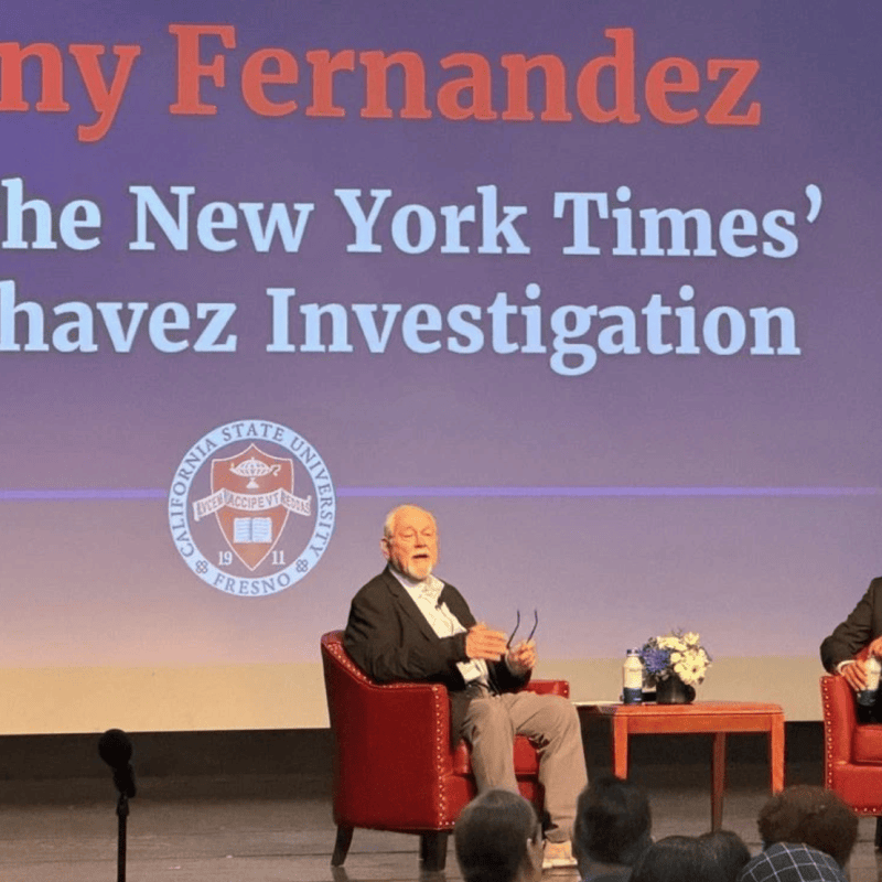 Manny Fernandez comes home to Fresno State to discuss The New York Times’ Cesar Chavez&nbsp;investigation